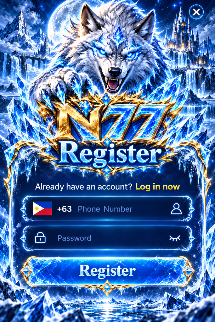N77 Register with ice wolf theme